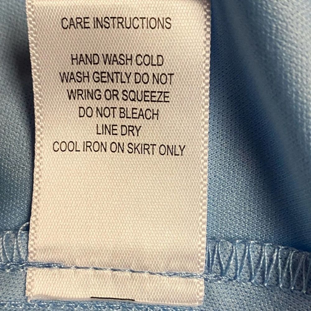 Emerald Sundae Lace Chiffon Blue Formal Maxi Prom Rhinestone Sequin Trim Dress - Picture 14 of 15